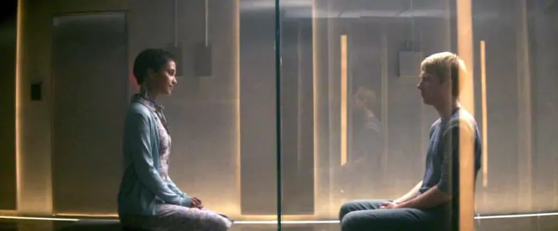 Domhnall Gleeson and Alicia Vikander in Ex Machina