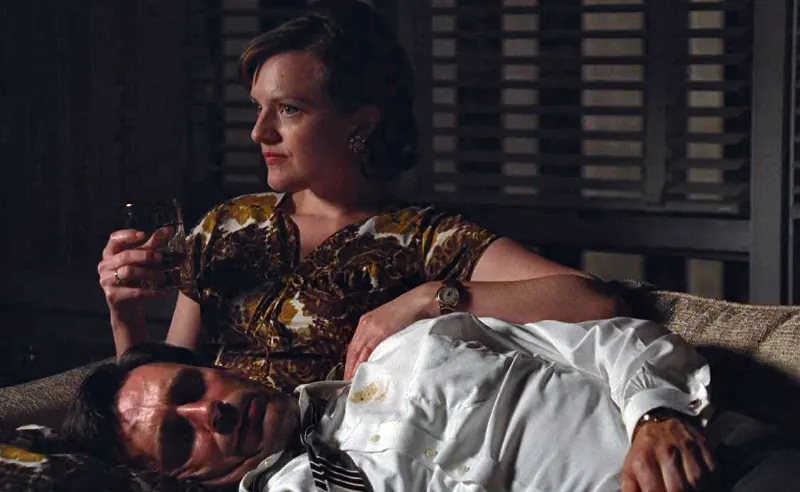 Draper and Peggy in Mad Men Suitcase Episode