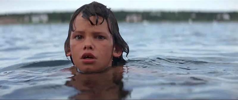 Jaws Movie - Shark In Pond With Michael Brody