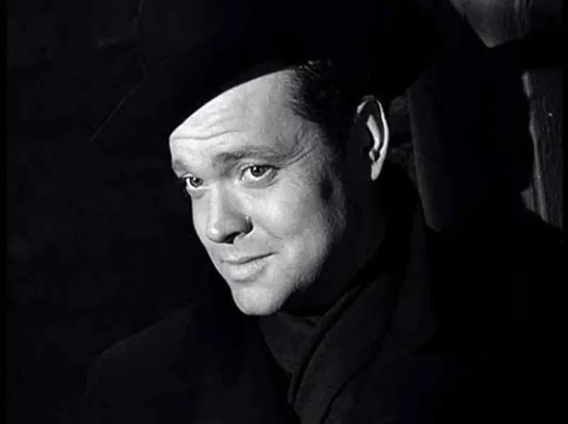 Orson Welles As Harry Lime in The Third Man in the shadows