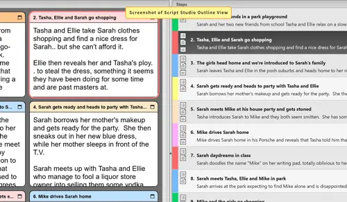 Organzing Your Outline & Rearranging Scenes with Script Studio