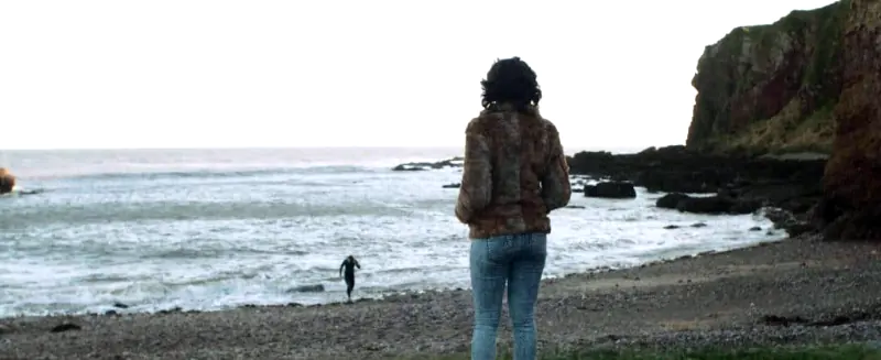 Scarlett Johansson in Under The Skin Beach Drowning Scene